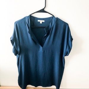 Pleione split neck blouse